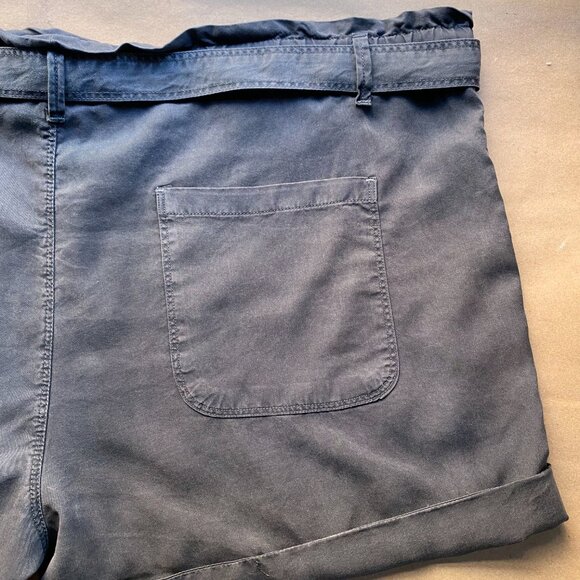 Aerie Paper Bag Dark Gray Camp Shorts - Picture 9 of 11